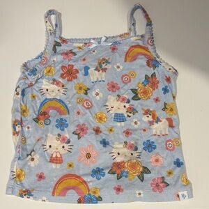Hello Kitty x Posh Peanut Blue Floral & Rainbow Tank Camisole